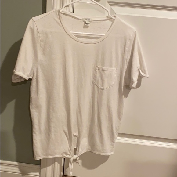 J crew front tie tee shirt